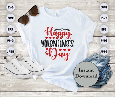 Valentines Decor SVG PNG DXF EPS JPG Digital File Download, Valentine's Day Design For Cricut, Silhouette, Sublimation - image3